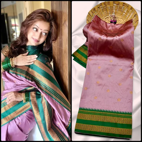 Dusty_Mauve_Pink_Silk_Sutram_Krishnaa_Paithani_Saree_For_Women